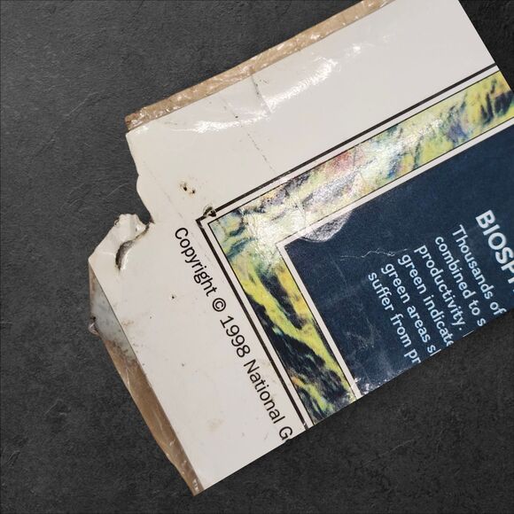 1998 National Geographic World Map 48x69 Large Vintage Classroom Wall Poster - Picture 11 of 16